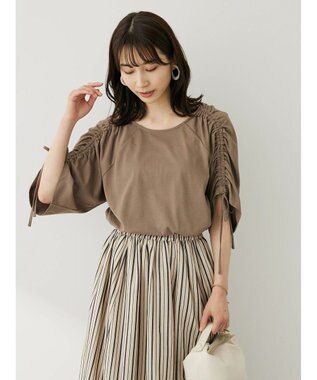 Green Parks 袖ドロストプルオーバー Beige