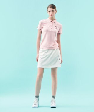 23区GOLF 【WOMEN】【吸水速乾/UVカット】サッカーポロシャツ ピンク系