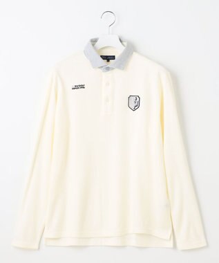 23区GOLF 【MEN】【吸湿発熱】グランサーモカノコ ポロシャツ ホワイト系