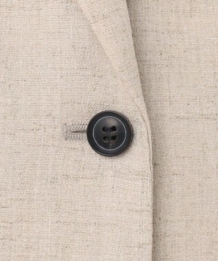 BEIGE， 【洗える】CAROLE / リネンライクノースリーブジレジャケット Sand