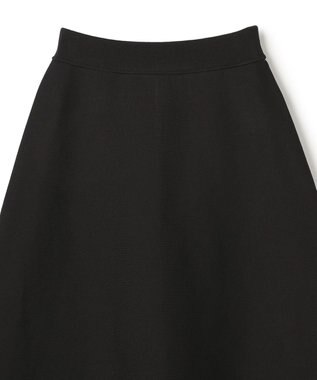 UNFILO BEAUTY FORM KNIT フレアスカート セットアップ グレージュ×ブラック