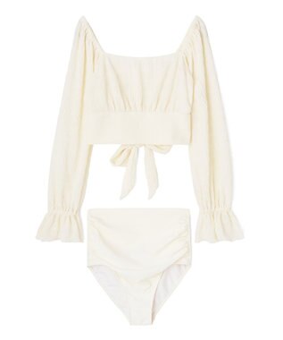 San-ai Resort（三愛水着楽園） 【SALE】トップス付き3点セット水着　9M　【San-ai Resort（サンアイリゾート）】 ホワイト