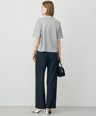 ICB L レースコンビ ロゴTシャツ ライトグレー