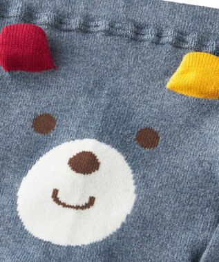 MIKI HOUSE HOT BISCUITS ボーダー柄長袖Tシャツ＆ベビースパッツギフトセット【BOX付き】 紺