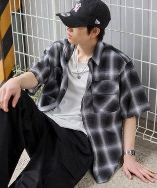 WEGO オンブレチェックシャツ（SS）