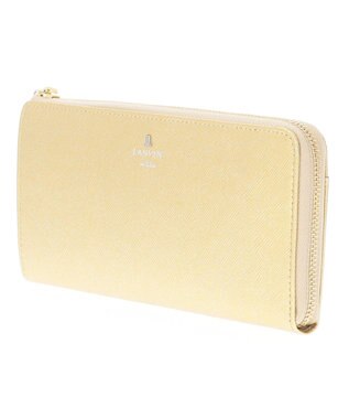 LANVIN en Bleu リュクサンブールブリエ Lファスナー長財布 ゴールド