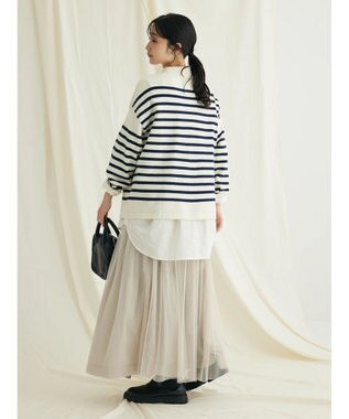 CRAFT STANDARD BOUTIQUE とてもちボーダーニットプルオーバー Off White