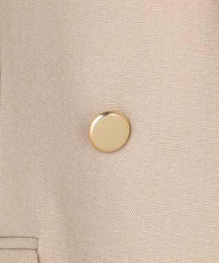 ANY SIS 褒めらレディストレッチ テーラード ジャケット ベージュシャンブレー