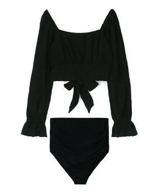 San-ai Resort（三愛水着楽園） 【SALE】トップス付き3点セット水着　9M　【San-ai Resort（サンアイリゾート）】 ブラック