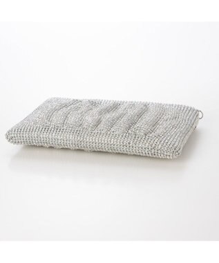 UNBILLION カシュカシュ cachecache / メタリックビーズスクエアミニショルダー シルバー