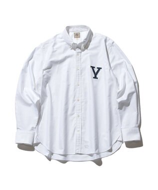 【J.PRESS×YALE】オックスフォードオーセンティック ボタンダウンシャツ, ホワイト系, XS