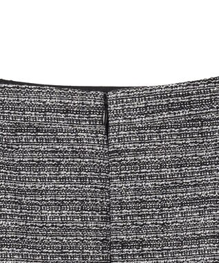 23区 L ライトシャインツイード スカート ブラックミックス