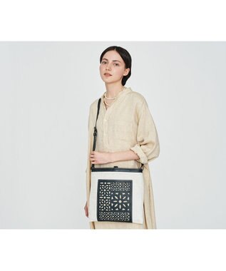 genten タペストリーカットワーク 2wayショルダーバッグ