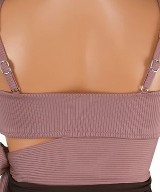 San-ai Resort（三愛水着楽園） 【SALE】【ナチュラルシェイプスイム　ライト】ノンワイヤービキニ　9M ピンク×ブラウン