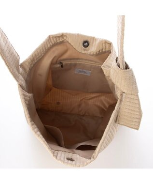 UNBILLION カシュカシュ cachecache / ラインドットワンショルダートート ベージュ