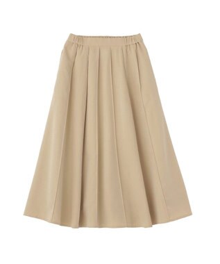 Green Parks ＳＥＴ２点スキッパーブラウス＋プリーツスカート Beige