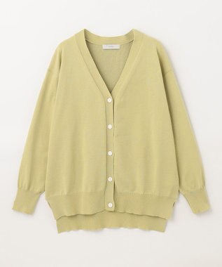 ANY 【洗濯機可能・UVケア】Ｖネック カーディガン ライム
