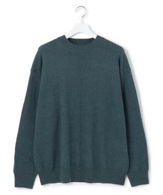 J.PRESS YORK STREET 【UNISEX】ANTI PILLING WOOL クルーネックニット ダルブルー系