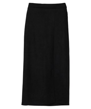 Green Parks マシュマロスエードＩラインスカート Black
