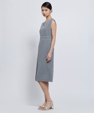 TOCCA 【松木育未さん着用】FLORAL SILHOUETTE ドレス グレー系