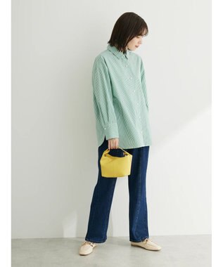 Green Parks ・ＥＬＥＮＣＡＲＥ　ＤＵＥ　パールボタンシャツチュニック Green