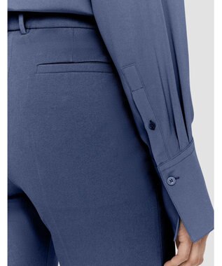 JOSEPH ギャバジンストレッチ　フィットフレアートラウザーズ Harbour