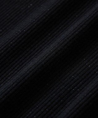 earth music&ecology ラメテレコハイネックプルオーバー Black