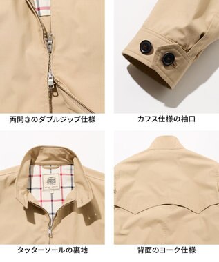 J.PRESS MEN コットンポリエステルポプリン ゴルフジャケット ベージュ系