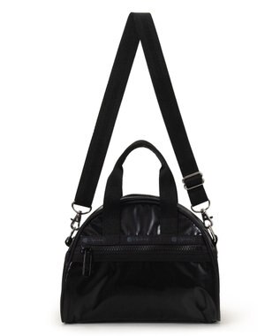 LeSportsac ROUND SM SATCHEL/ブラックシャイン ブラックシャイン