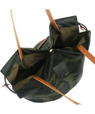 Regalo Felice 【軽量 / 大容量 / フォルムが変えられる】巾着トート / REGALO OL(オリーブ×キャメル)