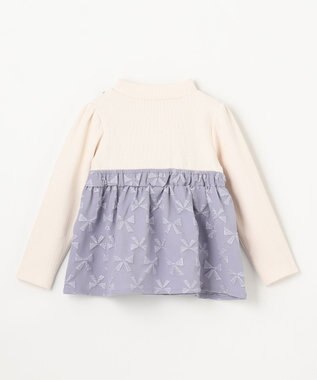 ANY KIDS 総柄リボンドッキングチュニック サックスブルー