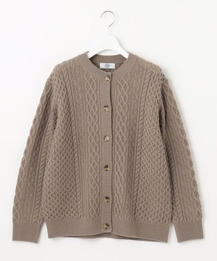 J.PRESS LADIES 【洗える】EIGER CORD カーディガン ブラウン系