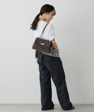 russet スエードフラップミニトートバッグ(CE-1722-WEB) Gray