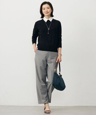 J.PRESS LADIES スカーフリング ラリエット ネックレス シルバー系