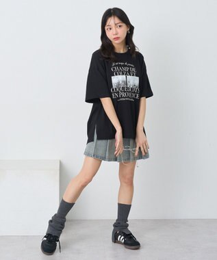 earth music&ecology ＰｈｏｔｏスリットＴ Black