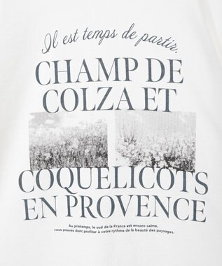 earth music&ecology ＰｈｏｔｏスリットＴ Off White