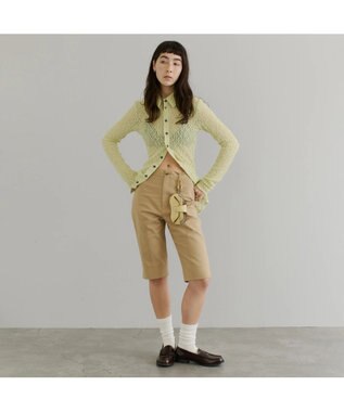 PELLE BORSA ストラップ付きめがねケース Chrono Weave クロノウィーブ 5855 クリームイエロー