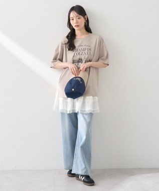 earth music&ecology ＰｈｏｔｏスリットＴ Beige