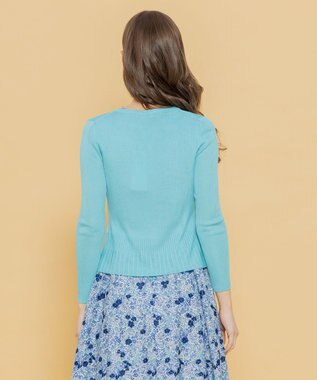 TOCCA 【洗える！】AJISAI カーディガン ターコイズブルー系