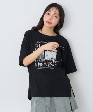 earth music&ecology ＰｈｏｔｏスリットＴ Black