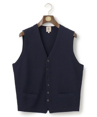 J.PRESS MEN ハイツイストリンクス ニットベスト ネイビー系