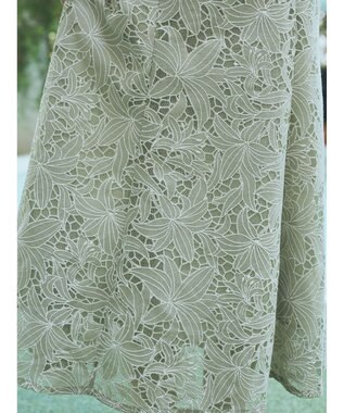 earth music&ecology ＳＥＴ２点　シアーブラウス＋レースキャミワンピース Mint