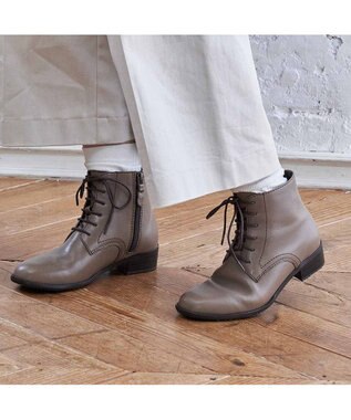 ing <ing>【WEB限定】【サスティナブルシリーズ】レースアップショートブーツ オーク