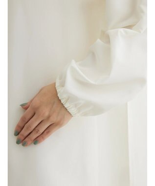 Green Parks ＳＥＴ２点　ニットベスト＋シャツワンピース Off White