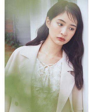 earth music&ecology ２ＷＡＹケープトレンチコート Pink Beige