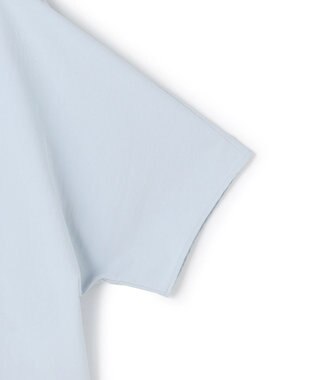 ICB 【先行予約】ヴィンテージスパンブロード シャツカラードルマンスリーブブラウス サックスグレー