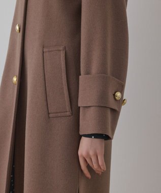 GRACE CONTINENTAL ウールカシミヤリバーコート ブラウン