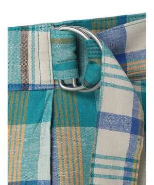 AMERICAN HOLIC ラップ風チェックスカート Green