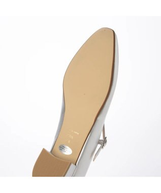 Riz raffinee <Riz raffinee>斜めストラップパンプス シルバー