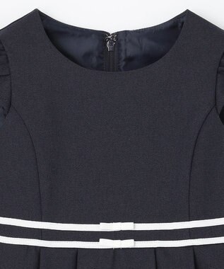 ANY KIDS 裾刺繍ワンピース ネイビー